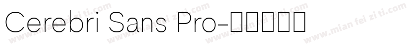 Cerebri Sans Pro字体转换